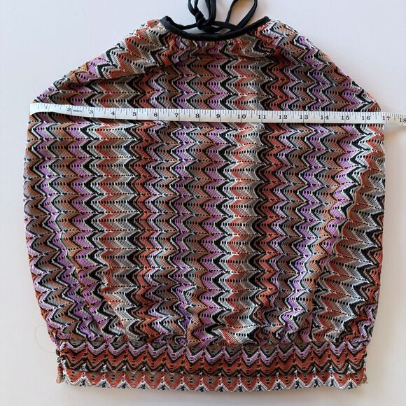 NWT Ramy Brook Adda Zig Zag Open Knit Halter Top in Soho Multi Size Medium - Picture 15 of 16